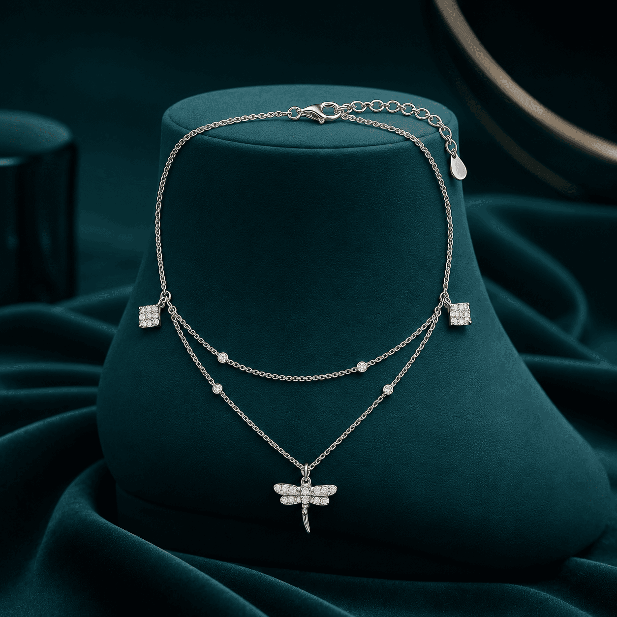 Butterfly Double Chain Anklet