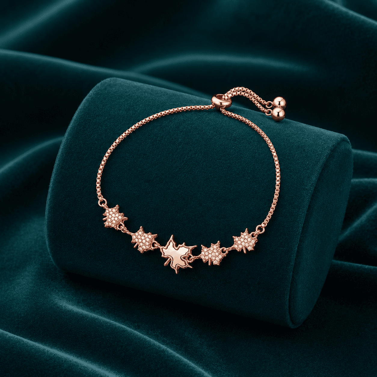 Aurora Maple Leaf Chain Bracelet alternate view