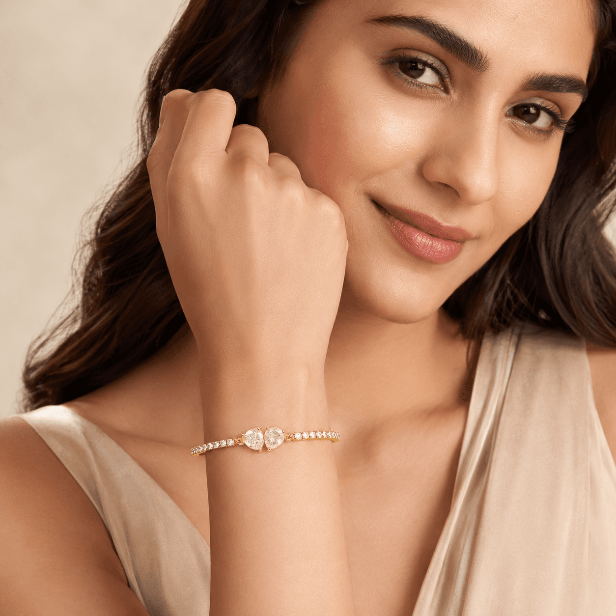 Heart Luxe CZ Chain Bracelet alternate view