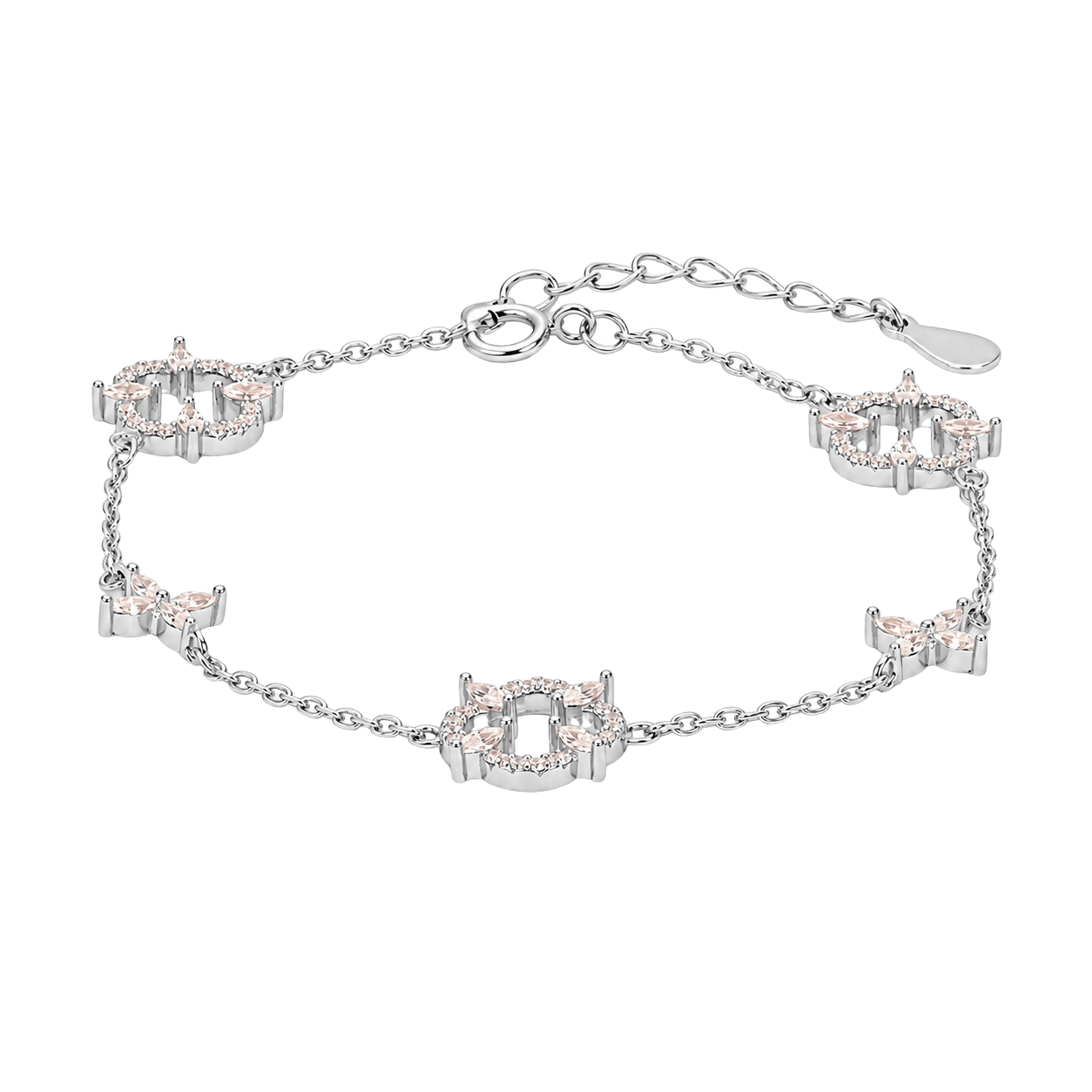 Lucky Clover Charm Chain Bracelet alternate view