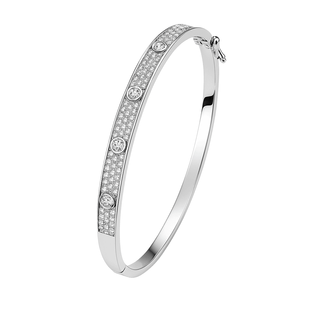 Luxe Screw Dot Bangle Bracelet