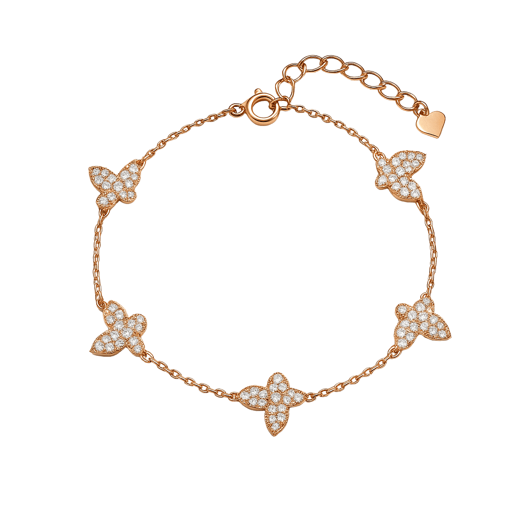 Quirky Butterfly Classic Chain Bracelet view 1