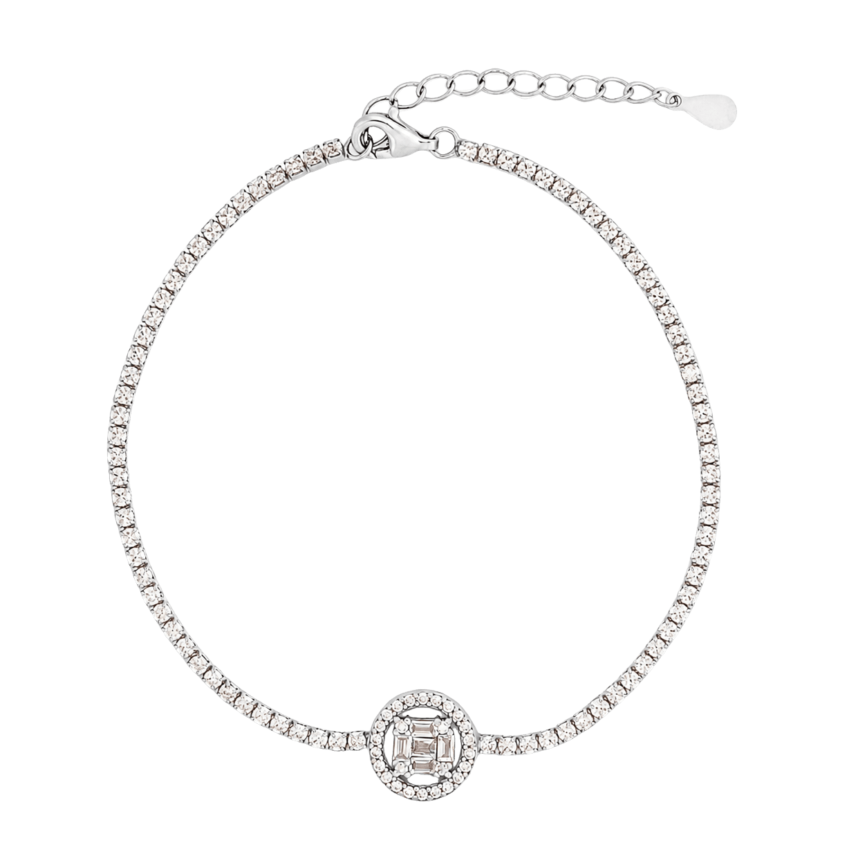 Squaricle Charm Chain Bracelet
