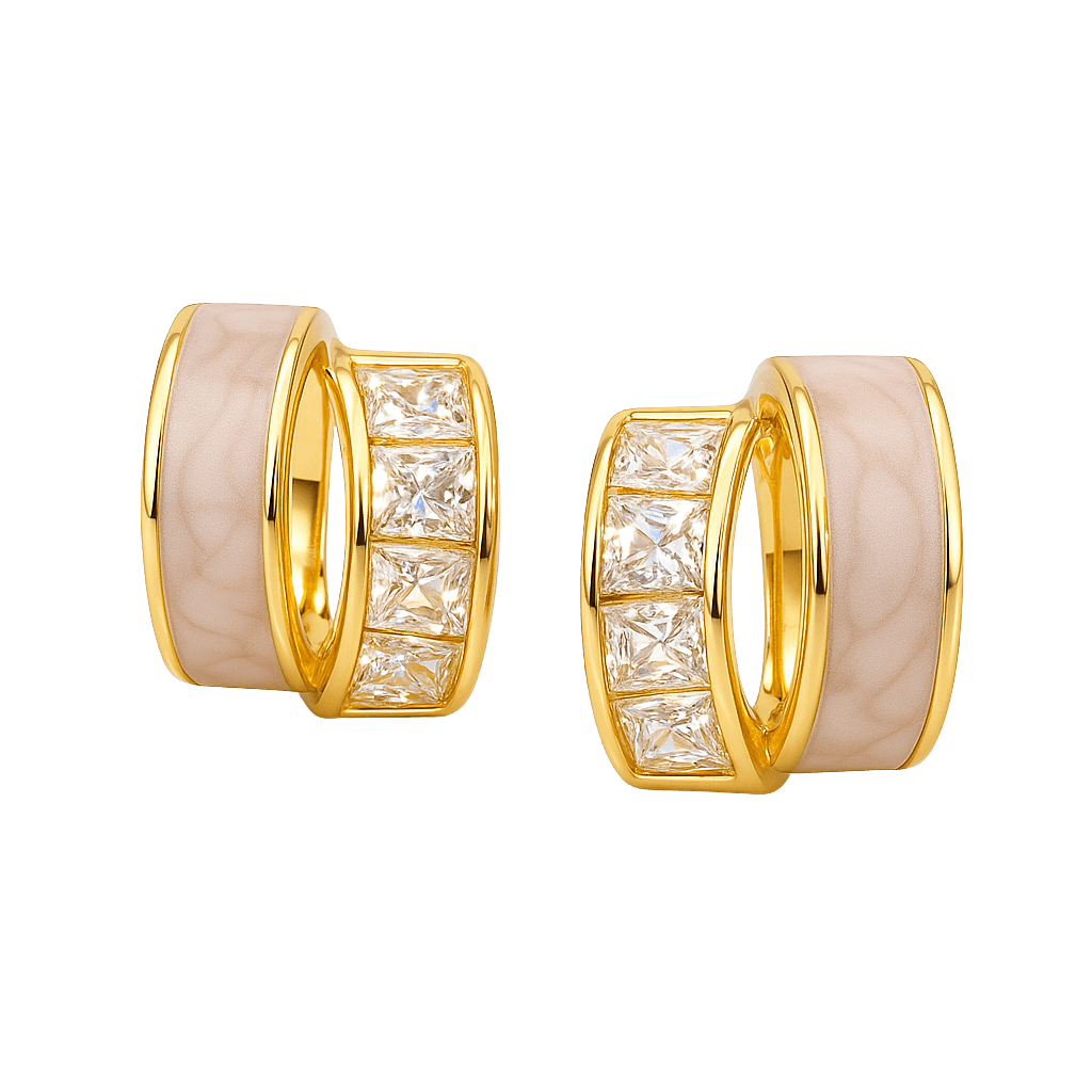 Modern Geometric Hexagon Studs