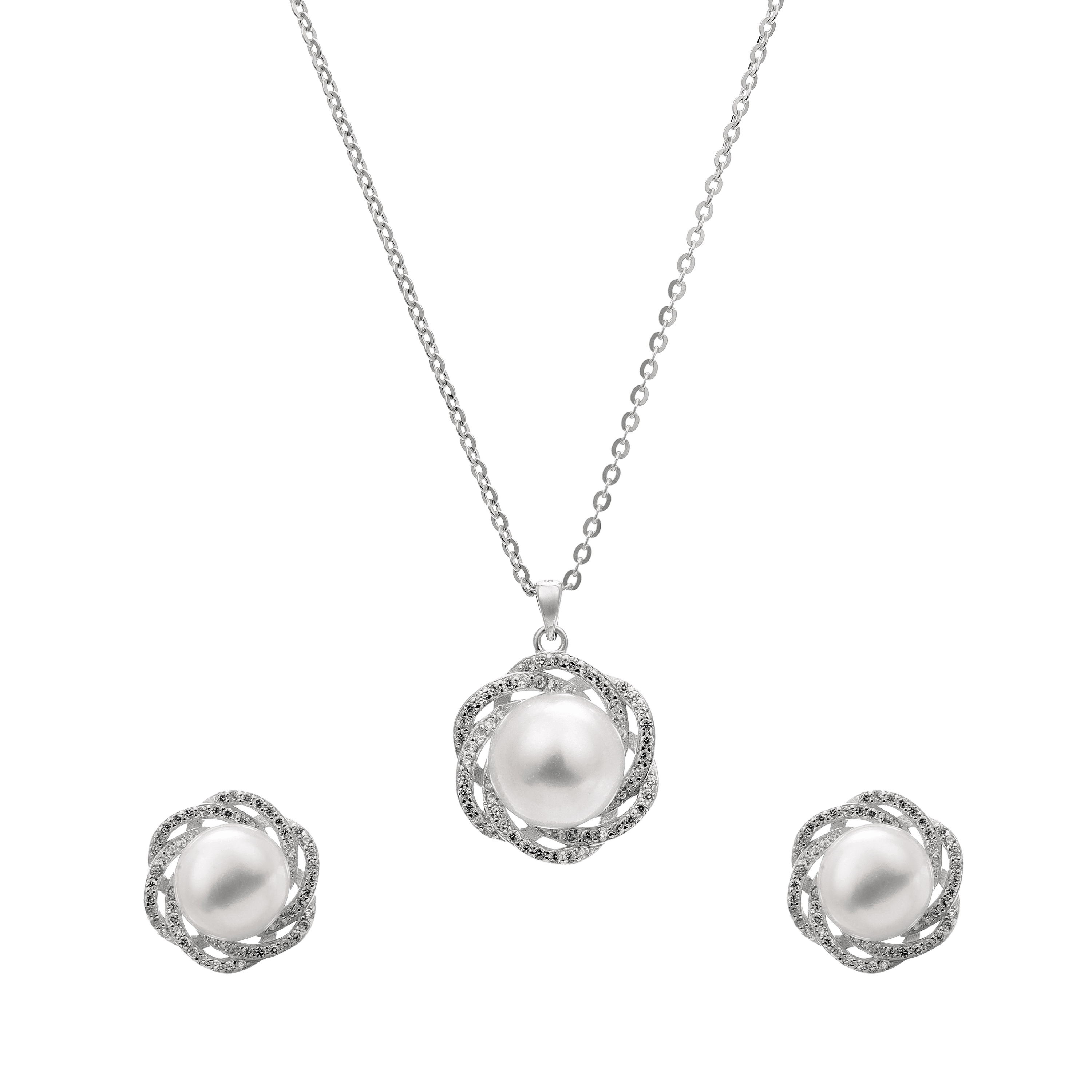 Lucent Circle Trio Pendant Set