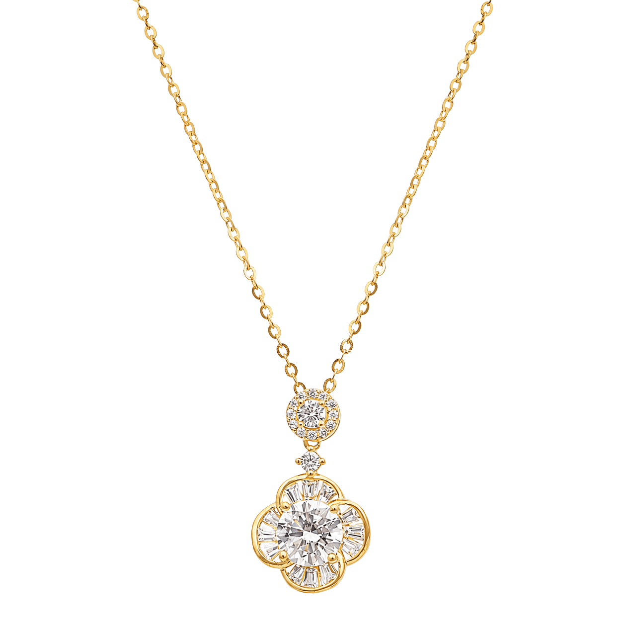Aura Crystal Petal Pendant view 1