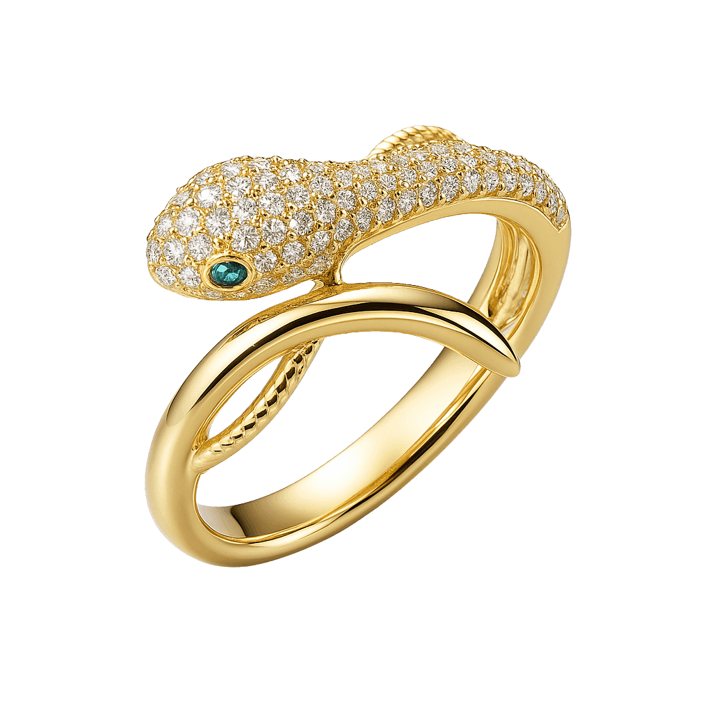 Snake Curvy Statement Ring view 1