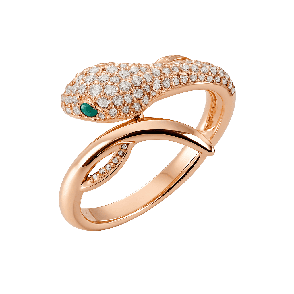 Snake Curvy Statement Ring view 1